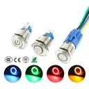 19MM Waterproof Metal Button Switch Self-lock Self-reset with LED Light