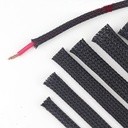 1meter Flame Retardant Nylon Braided Mesh Tube /PET Telescopic Mesh Casing /Computer Case Wire Shock Absorber Snake Skin Tube