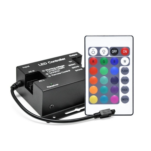 24Key IR High voltage RGB Controller (Metal Case)