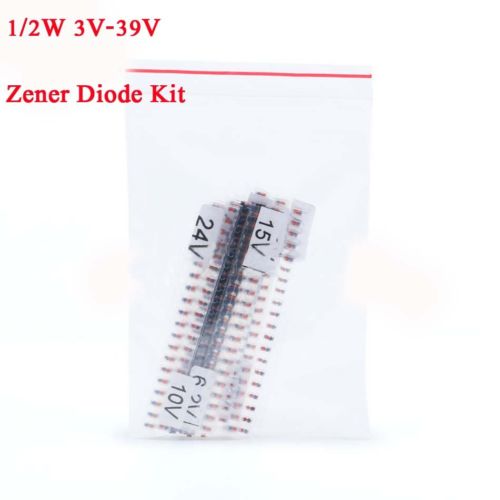 280pcs 14 values SMD ZMM Zener Diode Assortment Kit 1/2W 0.5W 3V-39V LL34 1206 