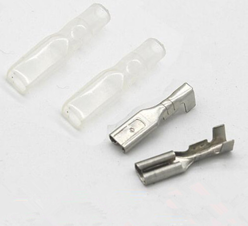 2.8 mm Transparent Sheath Inserted Spring 4.8mm Female Connector Terminal Faston lot(100 pcs)