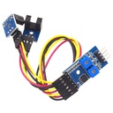 2 Channel Speed Detection Sensor Module Counting Module Motor Speed Slot Type Optocoupler Module